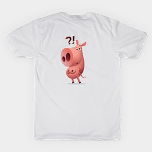 Pig with a question mark T-Shirt